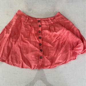 Free People skirt with shorts underneath